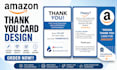 create premium amazon thank you card design for brand growth