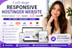 design responsive hostinger website godaddy website duda migrate lovable german