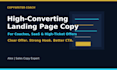 write high converting landing page copy for coaches and saas
