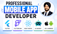 build mobile app using flutter or flutterflow or react native