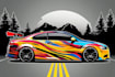 car wrap profesional graphic design vector design car