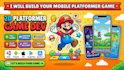 develop a mobile platformer game for android and ios in unity
