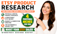 do etsy product research, niche and competitor analysis
