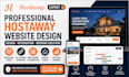 build a professional hostaway website, hostaway design,smoobu guesty integration