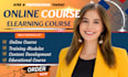 write elearning course content, training modules for coaches and  businesses