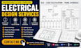 create electrical drawing, electrical design, load calculation, panel schedule