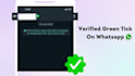 verify meta whatsapp api, cloud api, chatbot, green tick meta business api