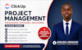 setup clickup project management, workflow project management in clickup