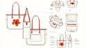 design bag, handbag, backpack tech packs, technical flat drawing for production