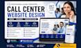 design high converting call center wordpress website virtual assistance website