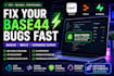 fix base44 bugs, develop base44 apps, replit apps, supabase backend expert