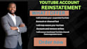 create an appeal for youtube demonetization and reinstatement issue