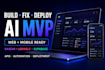 build, fix and deploy ai mvp with base44, lovable, supabase, apis and automation