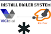 configure sip trunk  with asterisk vicidial and zoiper