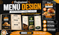 design restaurant menu, hotel cafe menu, flyer, brochure, banner