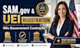 do sam gov registration, uei, cage code, and government contract setup