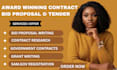 write bid proposals, rfp responses, winning government contracts, grant writing
