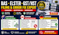 fix bas elster errors germany canada australia and gst hst filing