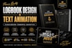 design professional logbook journal planner and create text animation