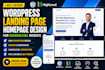 do wordpress website landing page design homepage design gohighlevel website