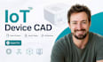 iot device cad, smart device enclosure, sensor casing, 3d rendering expert pro