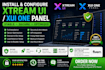 install and configure you a stable admin panel using xtream ui and xui one panel
