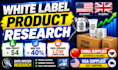 ebay white label product research for ebay sourcing