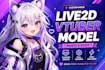 design 2d 3d vtuber model rig live2d vtuber model 2d anime vtuber rigging model