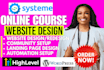 build systeme io website systeme io membership systeme io sales funnel expert