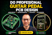 design guitar pedal audio circuit, pcb, tested schematic and signal optimization