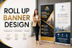 design roll up banner, retractable banner