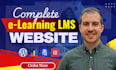 build elearning website, educational website, lms website with membership