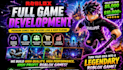 develop a full roblox game with scalable systems, lua scripting and monetization
