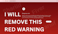 remove red dangerous warning