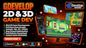 develop your 2d game using gdevelop with full gameplay and mechanics