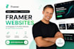 design framer landing page, framer portfolio website as your framer developer