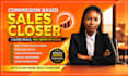 commission based sales closer high ticket sales representative b2b sales online
