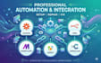 setup repair fix automation,integration with zapier n8n makecom openclaw apify