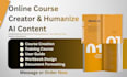 create an instructional workbook, training manual, ppt, user guide, course