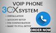 setup 3cx, IVR, sip trunk, did number, inbound outbound,