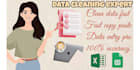 clean, organize, format, and fix messy excel or google sheets data