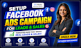 setup facebook ads campaign for leads and sales