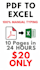 convert PDF to excel PDF to excel accurately in 24 hours