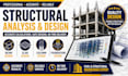 do structural analysis, beam, slab and foundation design calculation