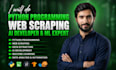 do python programming, web scraping, ai development, ml work
