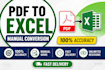 convert PDF to excel manually with accuracy
