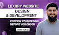 build luxury website design and website development