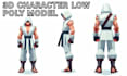model retro low poly ps1 ps2 3d character game and animation