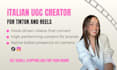 create ugc videos in italian