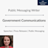 write professional speeches and public messaging
